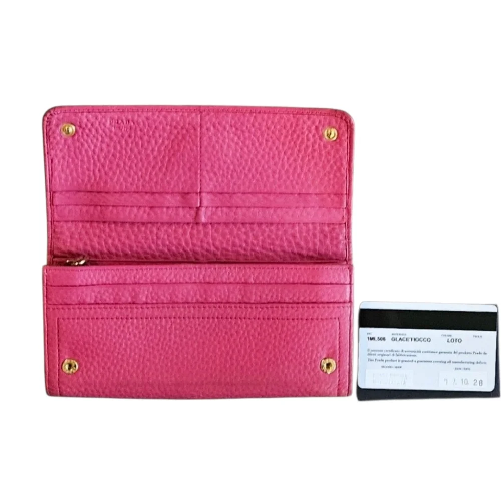 Prada Large Saffiano Leather Wallet